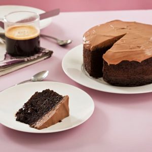 torta vegana de chocolate y cafe